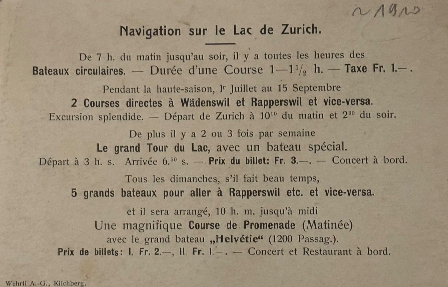 Ansichtskarten: Zürichsee, Dampfschiff, Schiff – Gebraucht aus Frauenfeld von Merk52 1