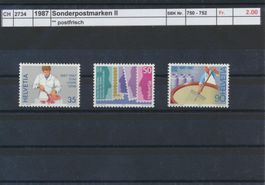 1987 "Sonderpostmarken II", ** postfrisch