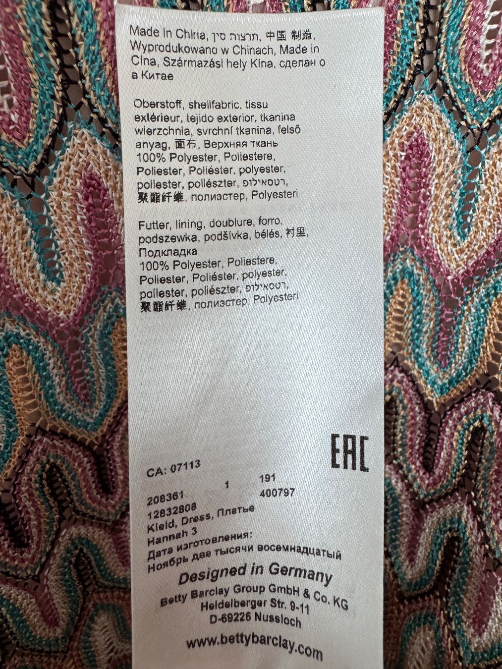 Betty Barclay Vestiti: Betty Barclay Kleid, Gr. 38 – Nuovo (secondo la descrizione) da Niederhasli venduto da Erwied 4