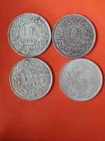 4 x 1 Franken = 1944 , 1960 , 1961 , 1965