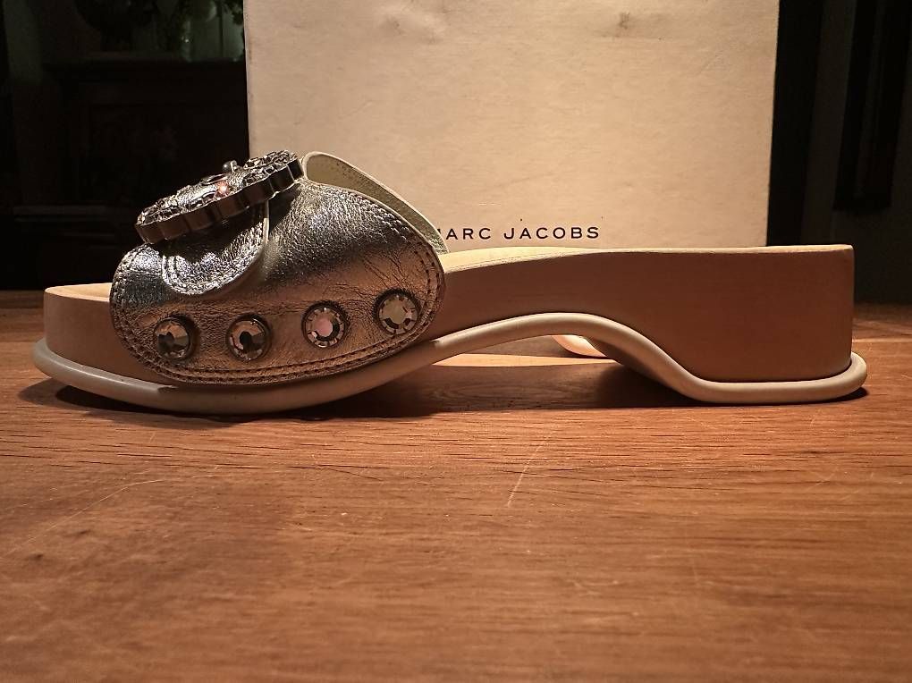 Marc Jacobs Scarpe da donna: Zoccoli argento strass Marc Jacobs – Usato da Solduno venduto da ant_npd6 1