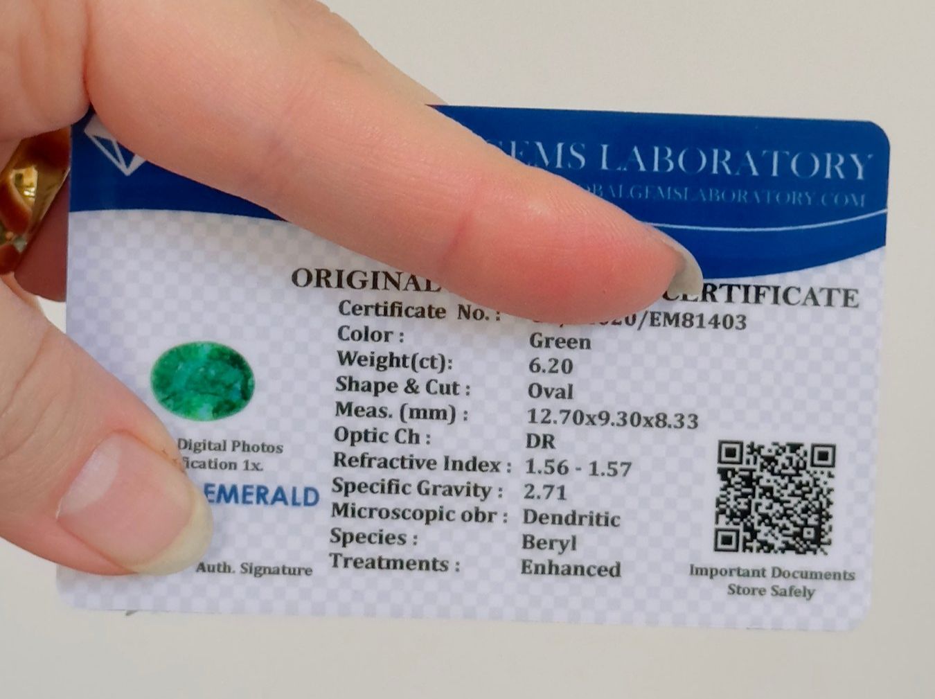 Pietre preziose: Oval Shape 6.20 Ct Certified Loose Gemstone – Nuovo e nell'imballaggio originale da Genève venduto da AWWA 9