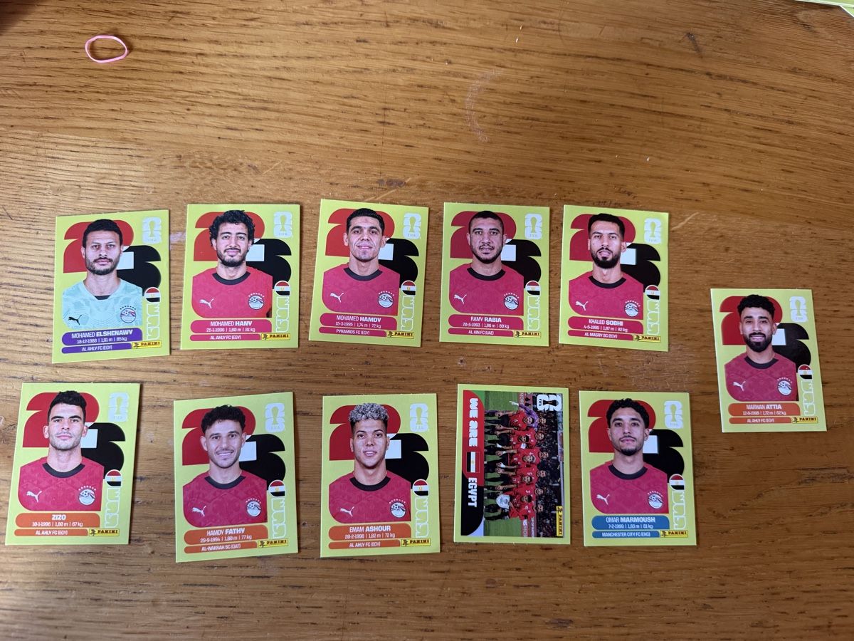Panini Carte collezionabili: Panini 2026 EGY 11erSet – Nuovo (secondo la descrizione) da Masein venduto da Buender45
