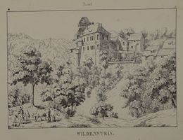 WILDENSTEIN, BASEL, FEDERLITHOGRAPHIE 1840