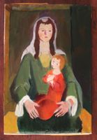 Erwin Pohl (1896–1977) "Mutter mit Kind" Ölgemälde