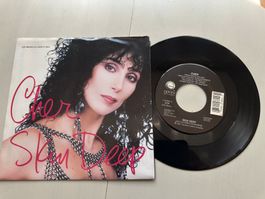 CHER tolle Kult Single Top Skin deep USA differnt 80's