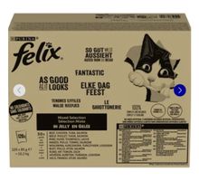 Felix Mixpaket Rind, Lachs, Huhn, Thunfisch 120x85g OVP