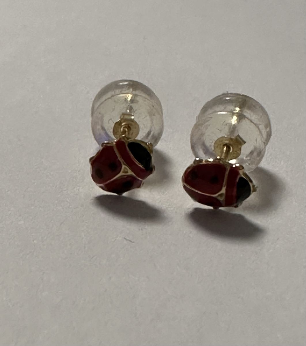 Ohrringe & -stecker: Boucles d'oreilles coccinelle émail or jaune  – Gebraucht aus Montreux von luc_w7cx 4