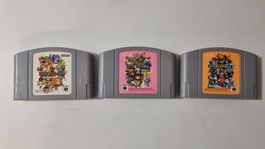 Mario Party 1 + 2 + 3 Nintendo 64 JAP Spiele Set