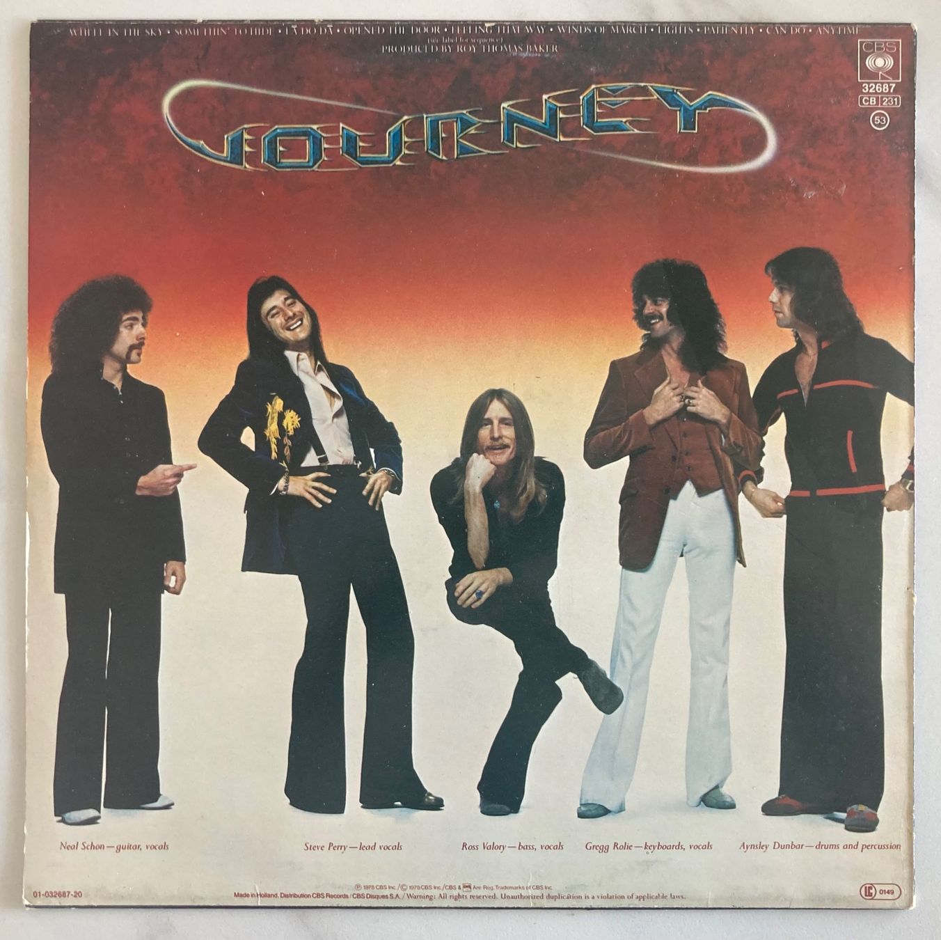 Schallplatten: JOURNEY - INFINITY – Gebraucht aus Poliez-Pittet von Newtown-Records 1