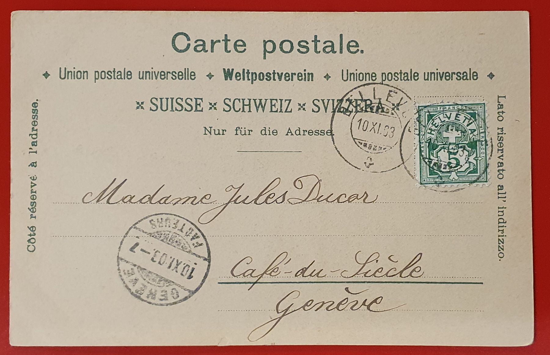 Cartes postales: Fribourg 1903 – D'occasion à Kreuzlingen par Rschweiz1 1