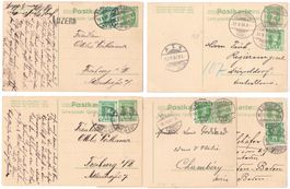 20 Tellboy-PK Ausland verschiedene Typen I, II, III + 1908