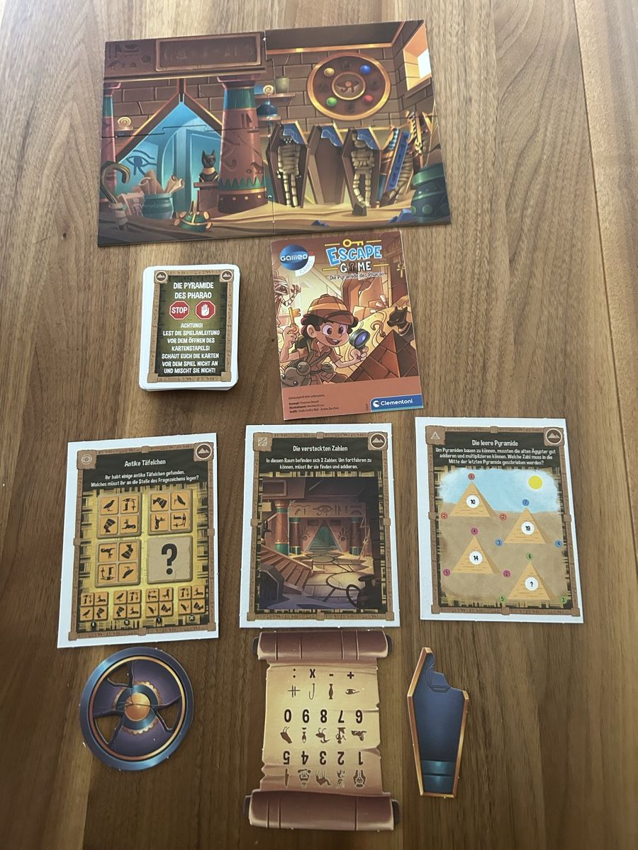 Clementoni Giochi: ESCAPE GAME Die Pyramide des Pharao – Nuovo (secondo la descrizione) da Luzern venduto da HuberRenat 2