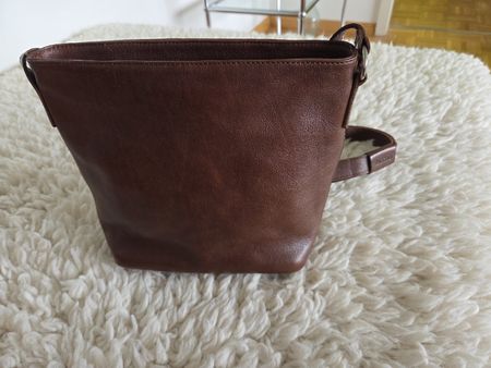 Braune Leder Umhängetasche SACCOO
