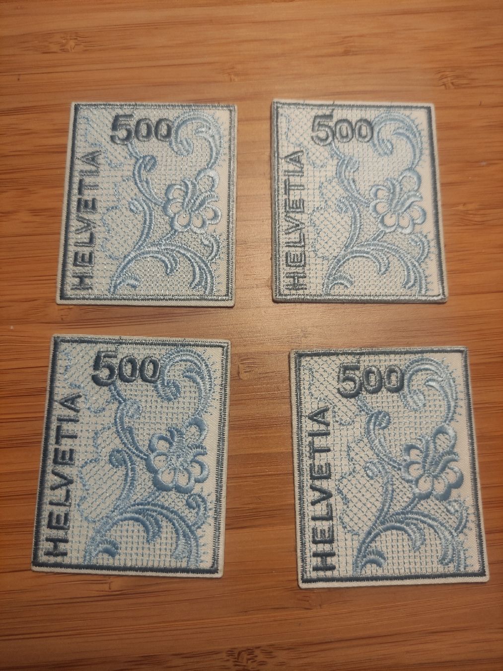 Alle Briefmarken: 4x Stickereimarke NABA 2000 St.Gallen – Neu (gemäss Beschreibung) aus St. Gallen von Pintador