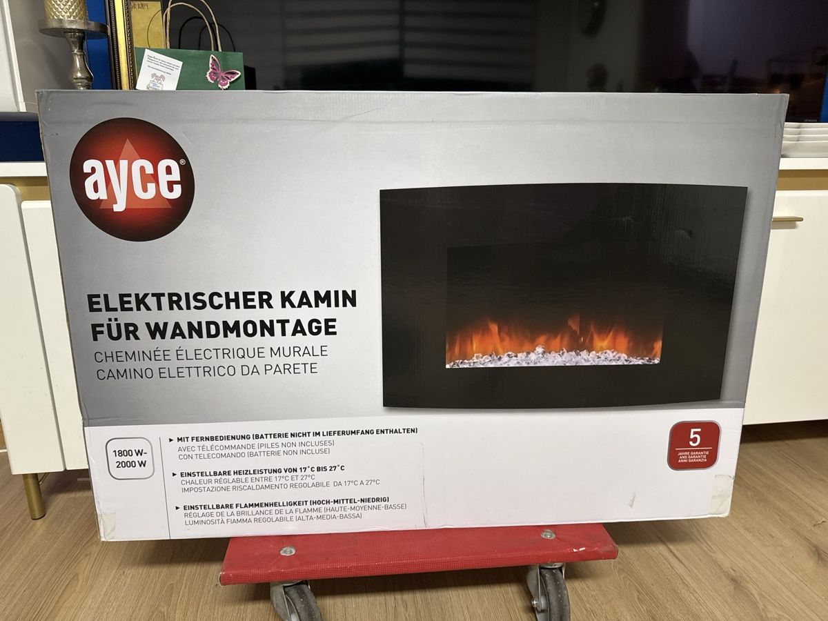 Camini: Elektrischer Kamin Ayce – Nuovo e nell'imballaggio originale da Zürich venduto da amza