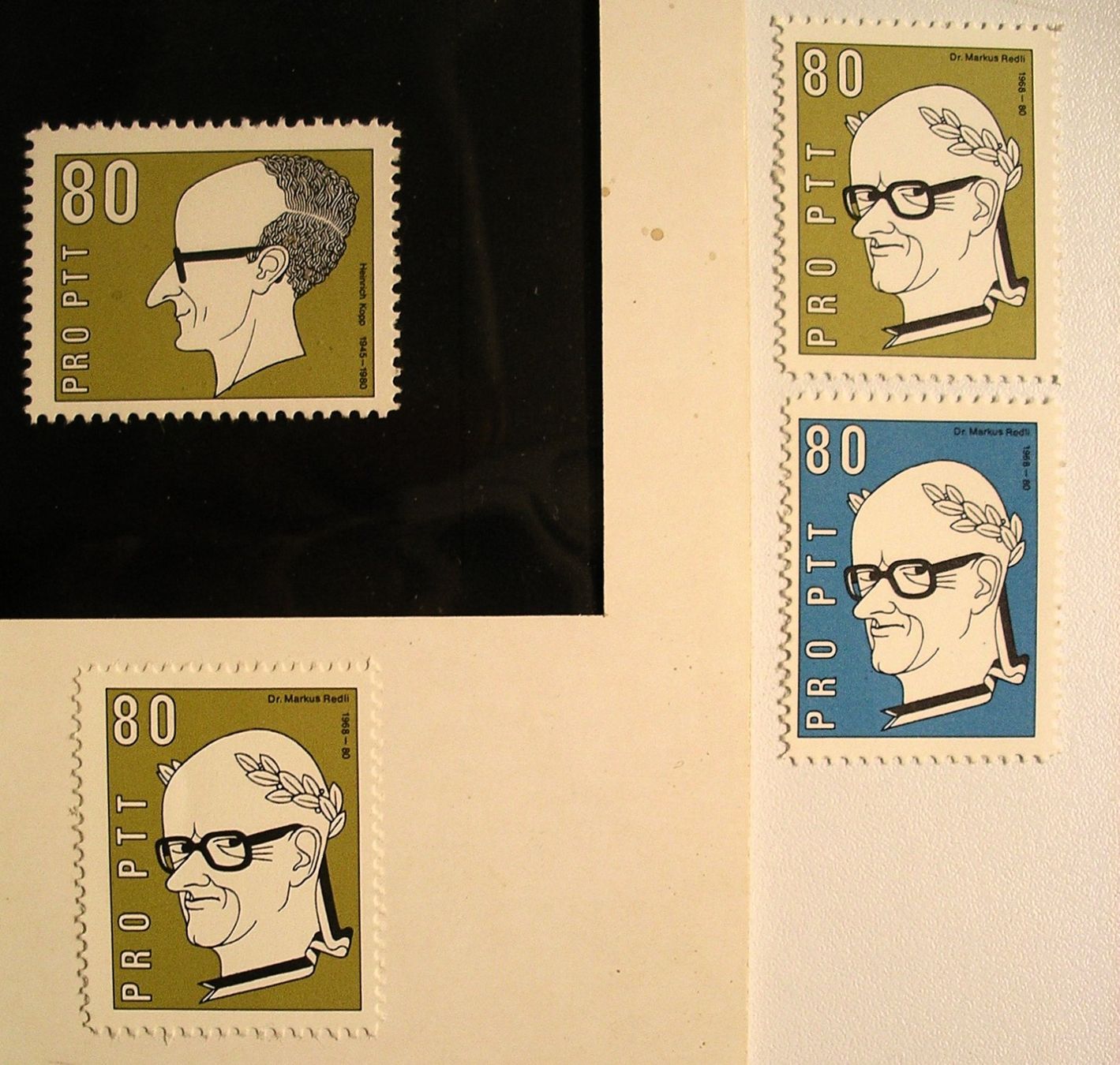 Tutti i francobolli: Briefmarken der PTT,  ProbeDruck – Usato da Oberhofen am Thunersee venduto da luuping99