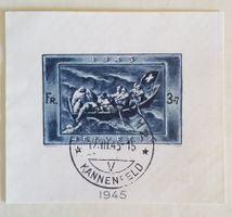 4188) W21, Ausschnitt aus Sonderblock gestempelt Kt. 100.-