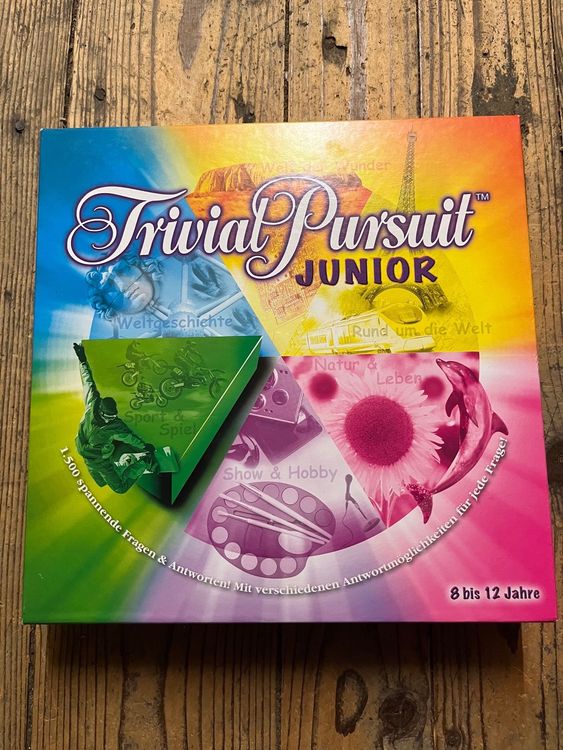 Parker Trivial Pursuit Junior - Brettspiel für Kinder ab 8 J