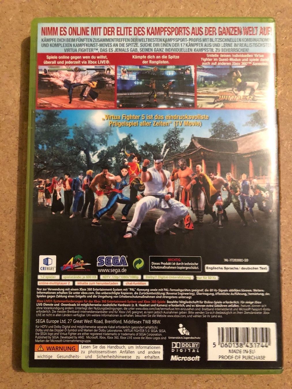 Spiele: Virtua Fighter 5 für Xbox 360 – Gebraucht aus Kestenholz von Mad18 1