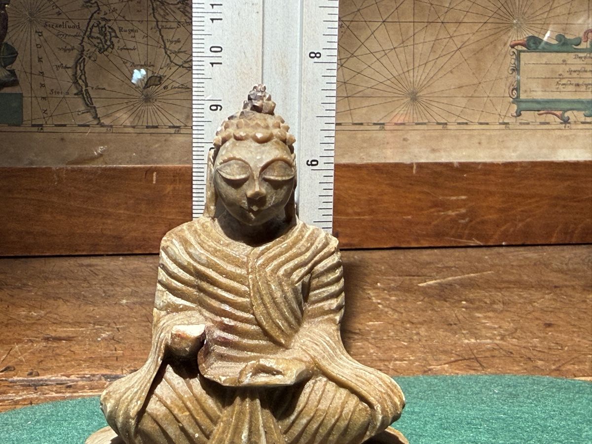 Sculture & Statue: Antike Buddha Figur aus Speckstein... – Difettoso da schaffhausen venduto da VintAntik_1980 8