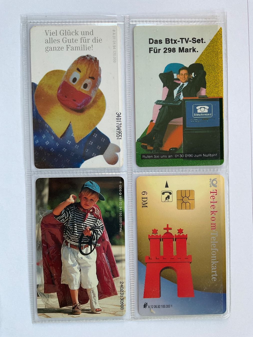 Schede telefoniche: 4 Telefonkarten Deutschland – Usato da Winterthur venduto da Grapp75