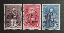 Belgien 1930, B.I.T. Ovpt., Satz gestempelt