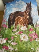 Pferde Bettwäsche 160x210 & 60x40 cm guter Zustand