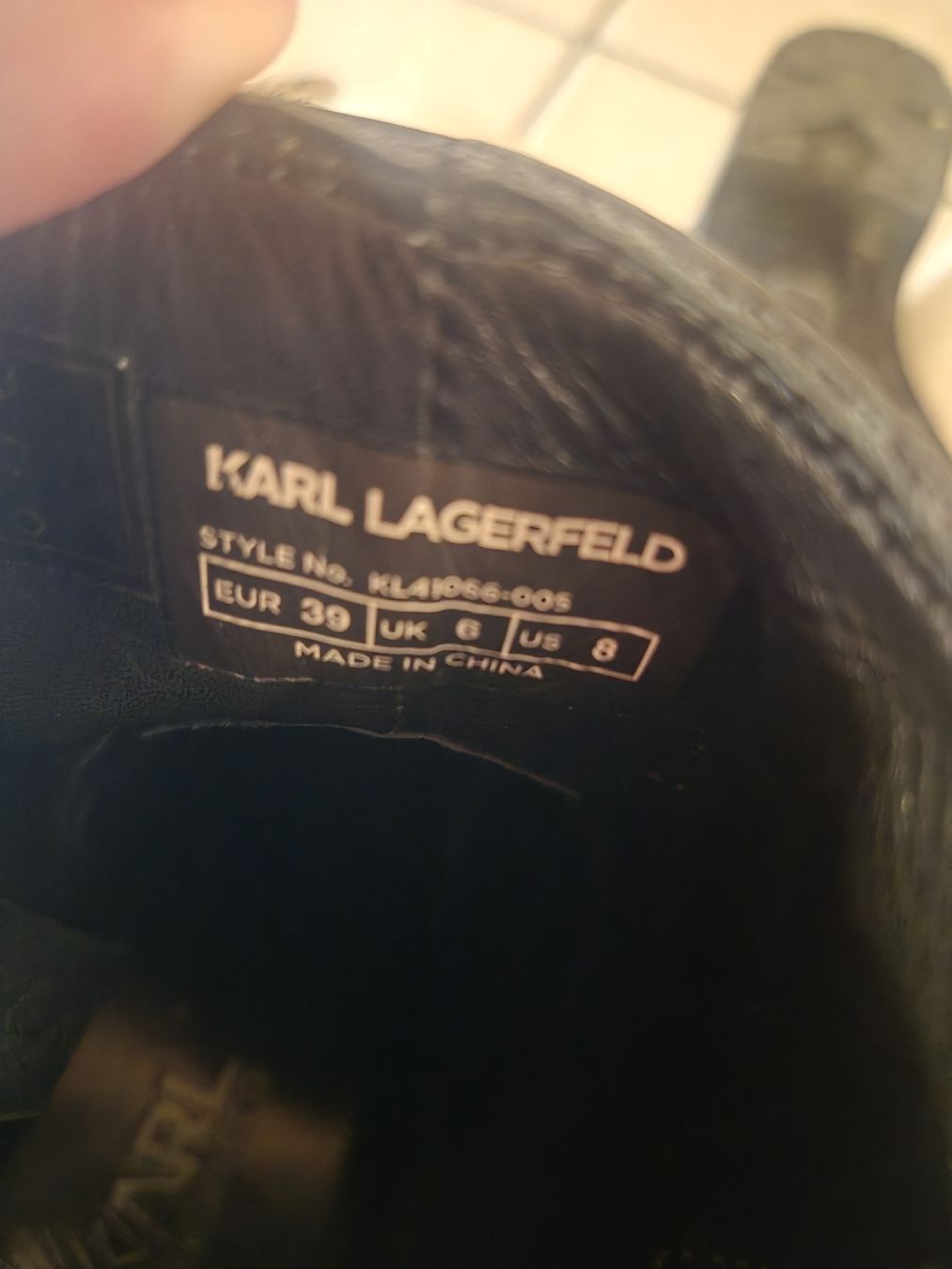 Karl Lagerfeld Scarpe da donna: Bottes Karl Lagerfeld noires taille 39 – Usato da Corgémont venduto da kri_7bvw 3
