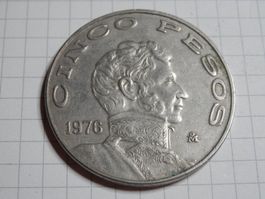 Mexiko 5 Pesos, 1976