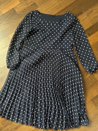 Halluber S kleid Marineblau mit Punktmuster, Top Zustand