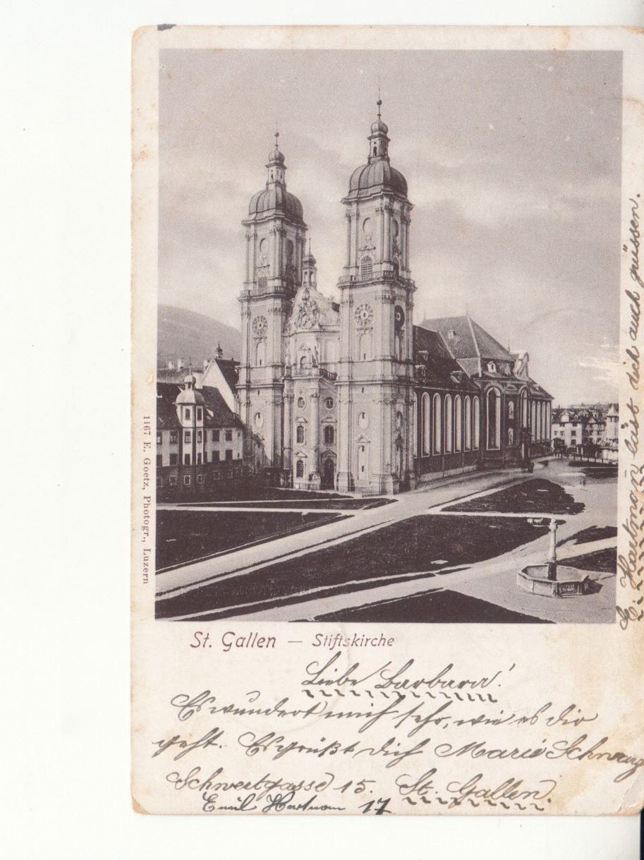 Cartoline postali: St. Gallen 1903 – Usato da Bürglen TG venduto da StampGraf