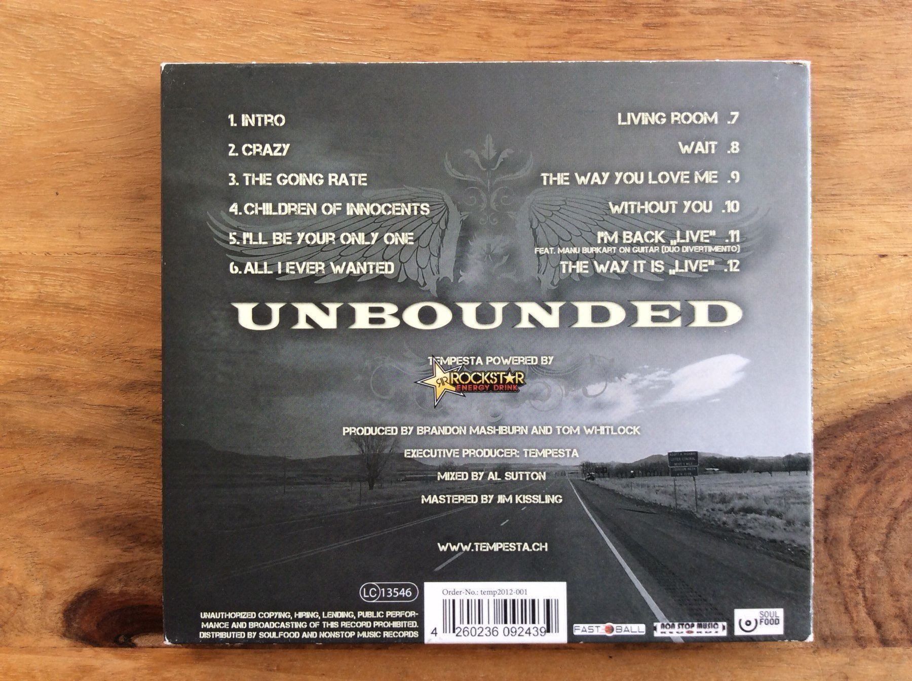CD: CD Tempesta - Unbounded – Usato da Horgen venduto da flyingpenguin2000 3