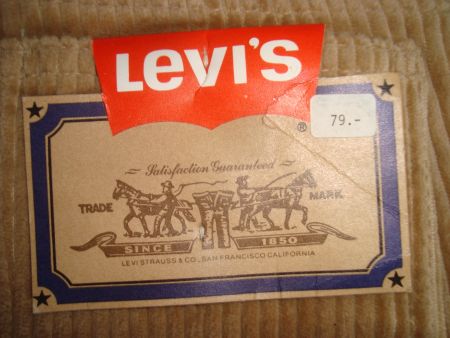 vintage 80iger years Levi's Jeans Cord 635 s.W28 Made USA