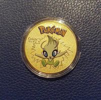Pokemon 🍀 Serebii 🍀 (Goldmünze) Sammelmünze (NEU/OVP)