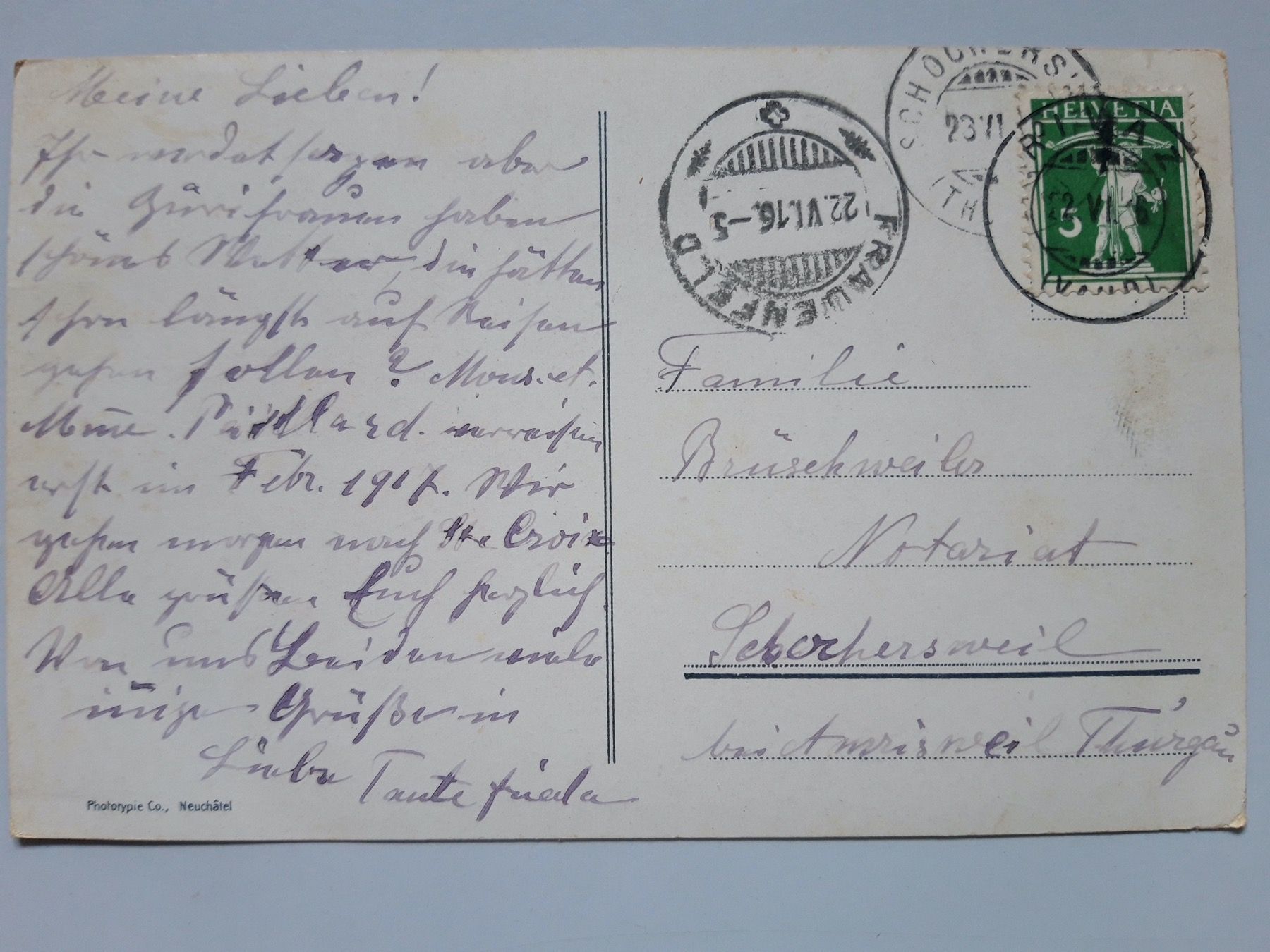 Cartoline postali: Chateau de Chillon et Dents du Midi – Usato da Sargans venduto da nicsam1815 1