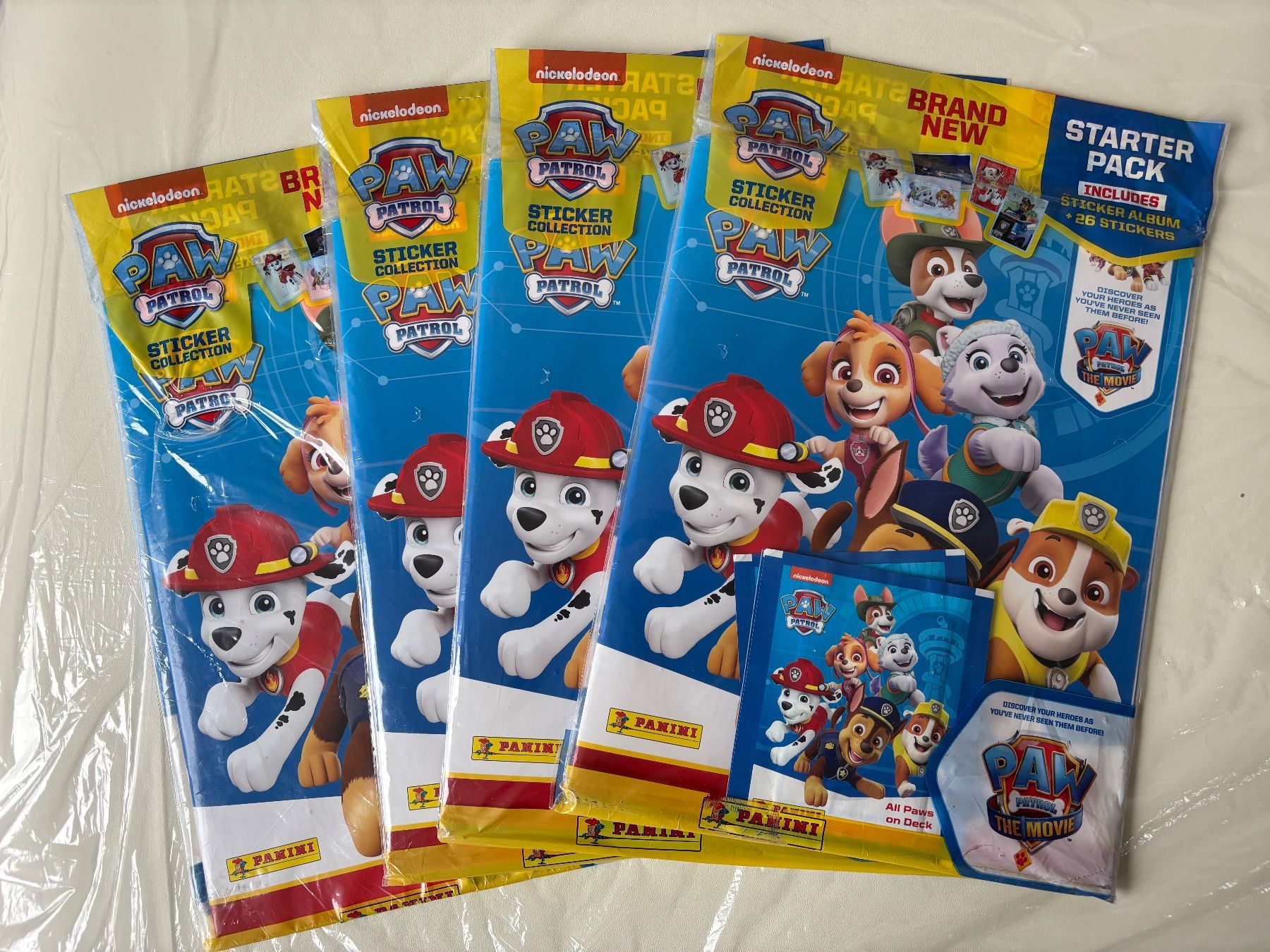 Cartoline: 4x Panini Starter Pack - PAW Patrol, NEW – Nuovo e nell'imballaggio originale da Collombey venduto da Cards07