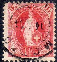 STEHENDE HELVETIA 1FR 75E ERHALT SIEHE SCAN - H52