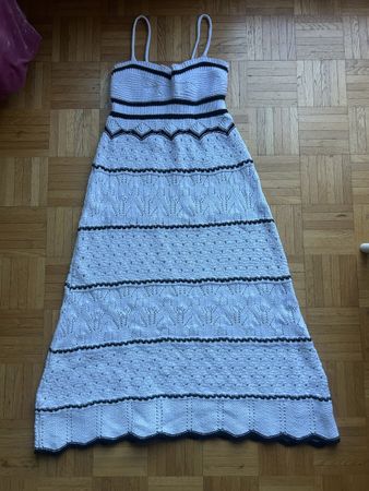 Robe longue en maille 