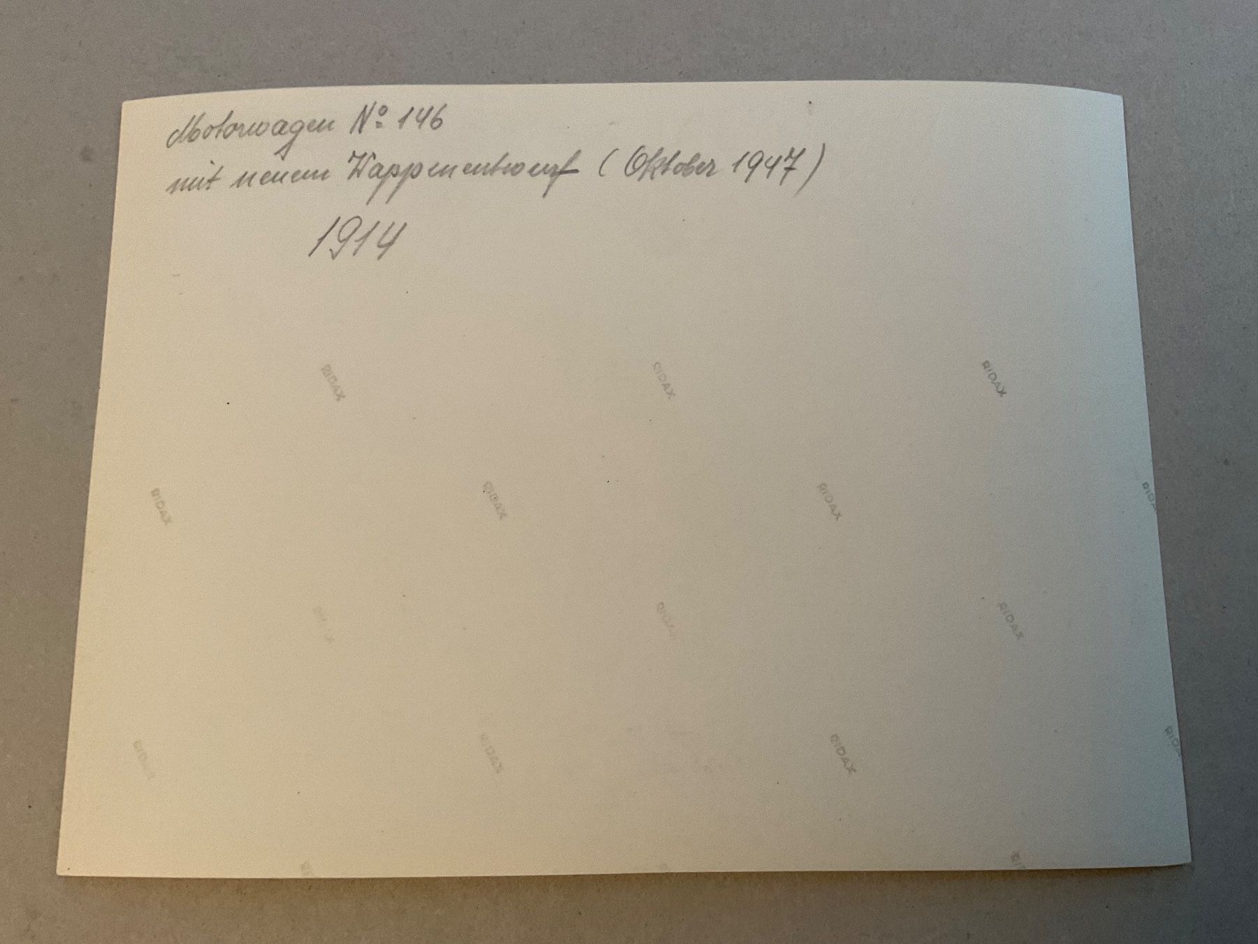 Documenti: BVB Basel, Motorwagen 1914 – Nuovo (secondo la descrizione) da Tecknau venduto da bleilaus 1