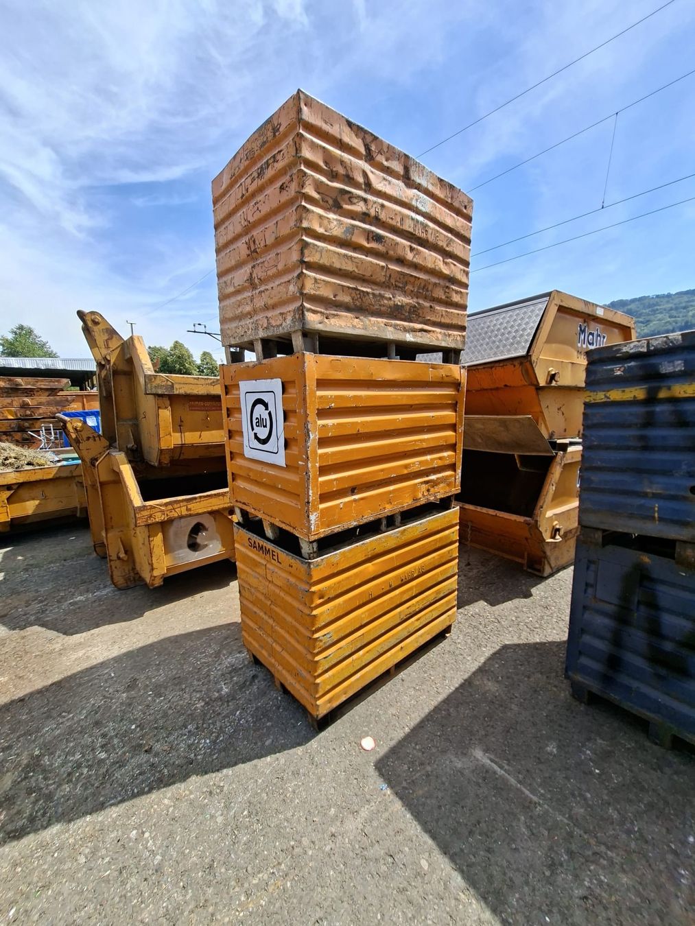 Conteneurs de construction: 5x Metallboxen 0.8 m3 – D'occasion à Schöfflisdorf par locobennito 1