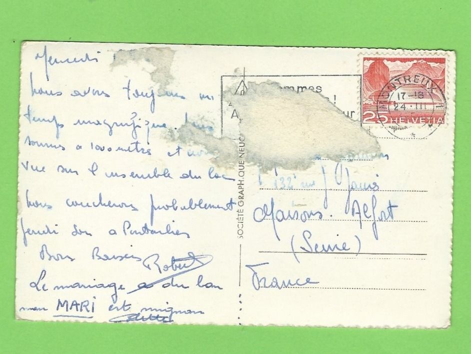 Ansichtskarten: Montreux, Dents Midi et Grammont – Gebraucht aus Zürich von t24_de 1