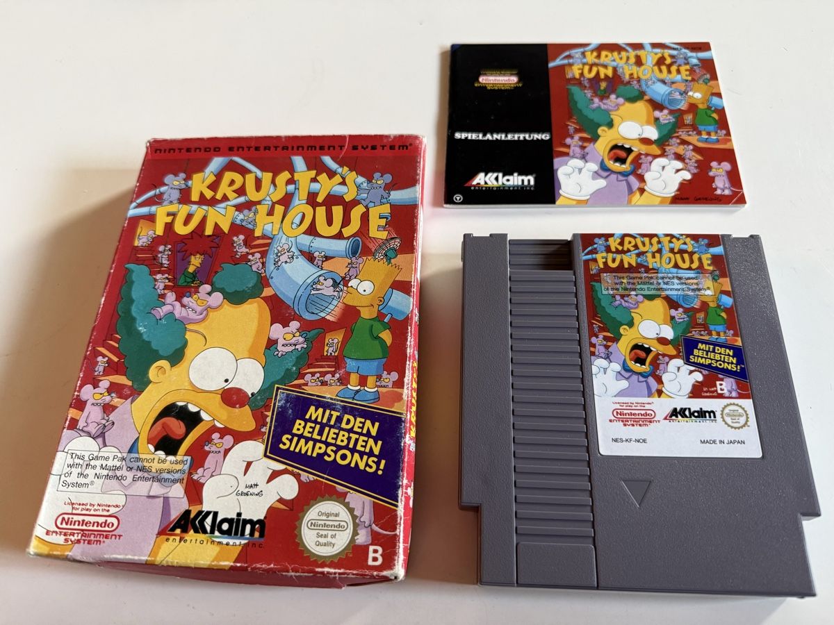 Nintendo Giochi: Nintendo Nes Krusty s Fun House – Usato da Birmensdorf ZH venduto da Kjus-Hackett