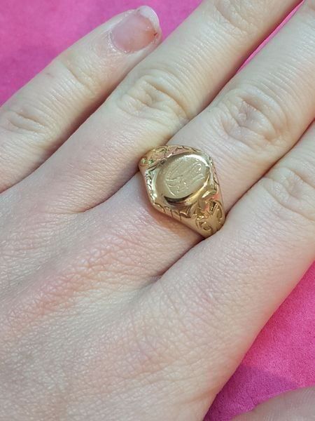 Bagues: Wunderschöner Antiker Wappenring 18Kt – D'occasion à Unterägeri par Altgoldschmuck 5