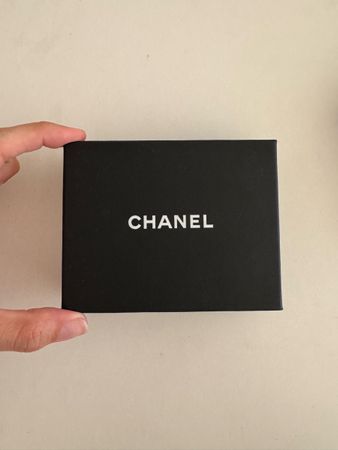 CHANEL black box with pouch good condition