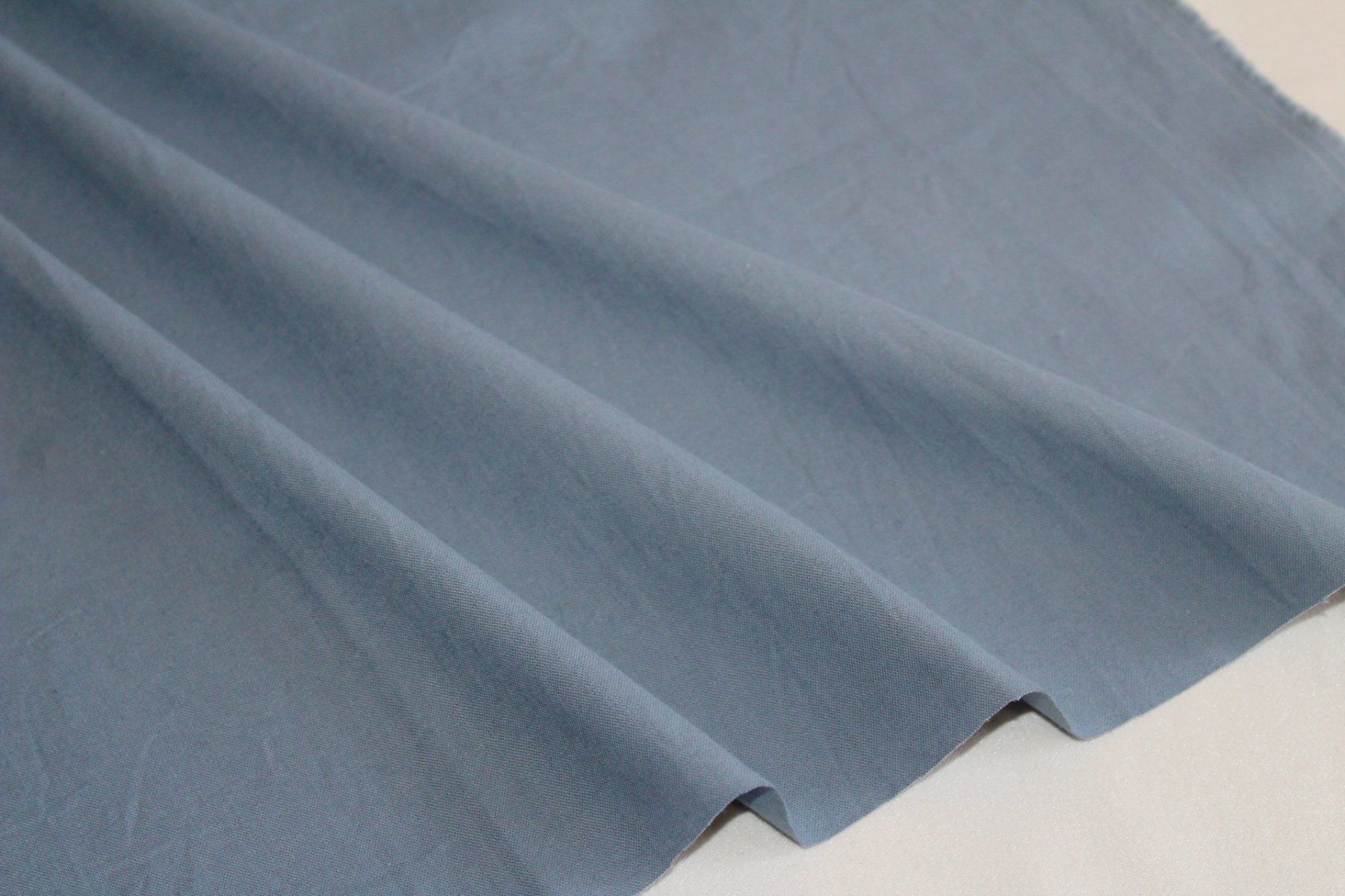 Stoffe: Stoff Baumwolle uni graublau – Neu (gemäss Beschreibung) aus Obfelden von solomon111