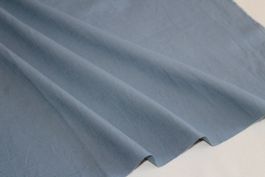 ***AUSVERKAUF*** Stoff Baumwolle uni rauchblau