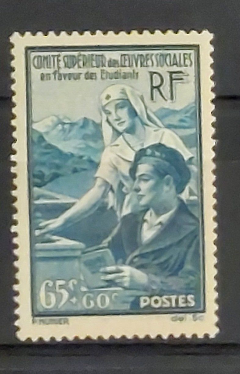 Tutti i francobolli: Frankreich 1938, Studentenhilfe, ** – Usato da Obfelden venduto da Kleha