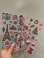 Verschiedene Sticker (Paris/Weihnachten) – NEU!