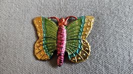 Schmetterling bunt Metall neuwertig